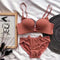 Imported A/B Cup Bra Set – Black & Pink Grid Push-Up Lingerie, Breathable Cotton Student Bra & Panty Set (2016)