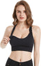 Women's Seamless Padded Sports Bra – Breathable, Stretch Crossback Bustier Top with Back Embellishment (10023)