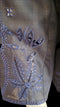 Two-Piece Embroidered Laser Cut Cotton Suit