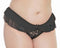 Pack of 3 - Crotchless Lace Panties – Stretch Ruffle Lingerie for Women, Sexy & Comfortable (3010)