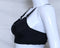 Women's Seamless Padded Sports Bra – Breathable, Stretch Crossback Bustier Top with Back Embellishment (10023)