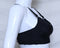 Women's Seamless Padded Sports Bra – Breathable, Stretch Crossback Bustier Top with Back Embellishment (10023)