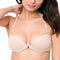 PrettyCat Women’s Beige Underwire Lightly Padded Bra and Panty Lingerie Set (10003)